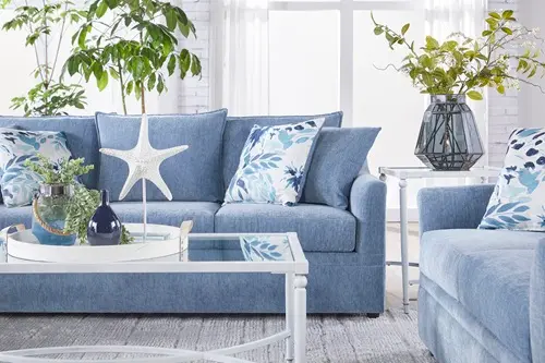 Stylish accent sofa in our Pensacola furniture showroom